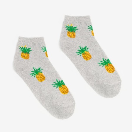 Women's socks "pineapp", gray color, size 23-25-1