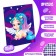 Diamond mosaic with a partial filling for children "Multi -colored unicorn", 20 x 25 cm