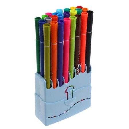 Fleeters 24 colors Happycolor, water -based, in a plastic penalty, mix-6