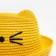 Hat for the girl Minaku "cat", col. yellow, rn 50