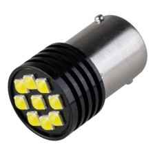 Auto Stuffing Diode SkyWay S25 (P21W), 12 V, 9 SMD diodes BA15S, 1-end, white