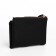 Women's wallet on the button, black color