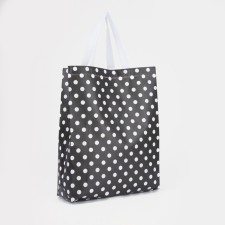 Household bag without fastening, black color