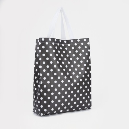 Household bag without fastening, black color