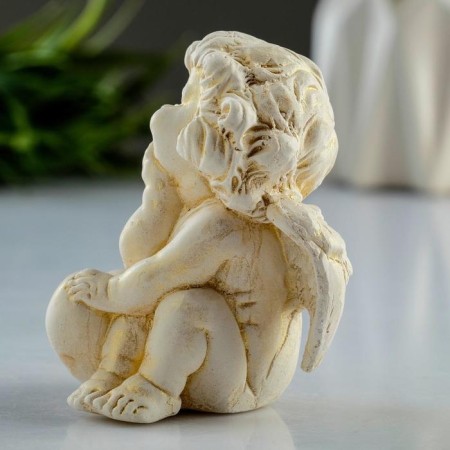 Figure "Angel with the heart" gilding, 6x8x5cm-3