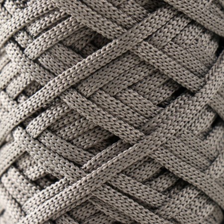 Knitting cord 100% polyester, width 3 mm 100m (gray)-2