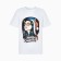 Women's New Year's T -shirt Merry Christmas, white color, size 52