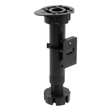 Plastic tundra support adjustable d = 26, h = 150-190 mm, with clip, black, set 4 pcs-1
