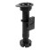 Plastic tundra support adjustable d = 26, h = 150-190 mm, with clip, black, set 4 pcs