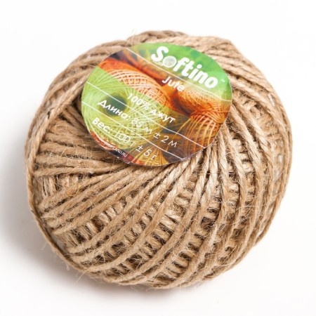 Yarn 100% juts "Softino Jute" 85m ± 2m 100 g
