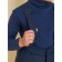 Semi-combinezone children, height 128 cm, dark blue color
