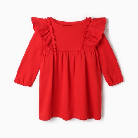 Baby dress with ruffles KAFTAN R.32 (110-116 cm) Red-3