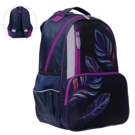 School backpack, 37 x 26 x 13 cm, ergonomic back, calligrata orth "Peryshok"-7