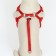 A set with a soft harness and a bow "anchor", size S, leash 120 x 1.5 cm, fire 23-42 cm, red