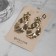 Earrings Metal "Atmosphere" drop, color gold