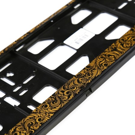 Frame for a car number, book, Khokhloma-2