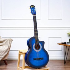 Acoustic guitar Music Life QD-H38Q-J, Blue, 97 cm with a neckline