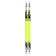 Plastic skis, 110 cm, with a notch, color mix