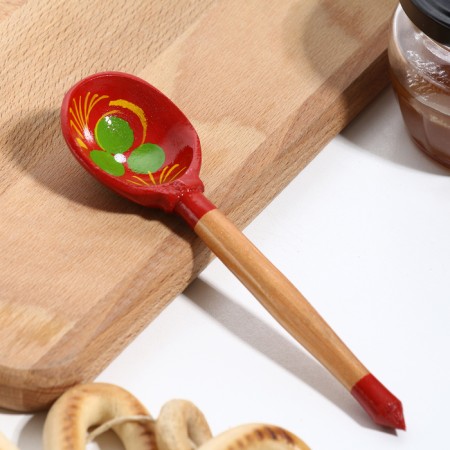 A wooden spoon "Red", tea, Khokhloma