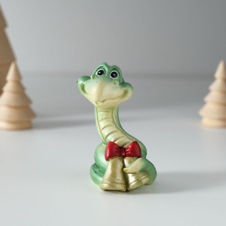 Souvenir Polystone "Snake with bells/star" MIX 3.5x3.5x6.5 cm-5