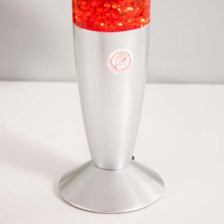 Lava-lamp metal, glass, wax "Lava. Ebrastis" E14 25-35W gold 34x8.5x8.5 cm Risalux-4
