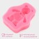 Mold Dolyana "Bear", silicone, 8 × 6.5 cm, pink color