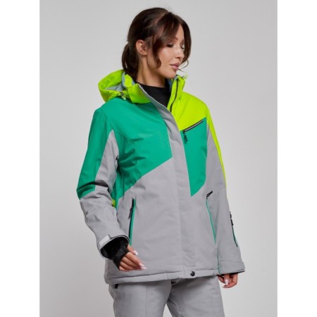 Ski jacket female winter, size 42, light color-2
