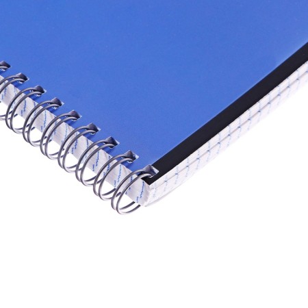 Notebook on the crest, Monotone, A4, 80 sheets in the cage, cover coated cardboard, offset block, blue-2