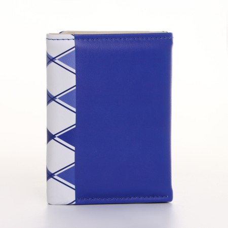 Women's wallet on the button, blue color-1