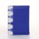Women's wallet on the button, blue color