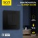 Sin -GLOSSY GLASS, 10 A, 2 keys, hidden, glass, black
