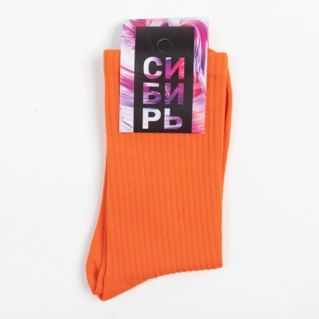 Noski neon, orange color, size 23-25-4