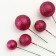 Set for decoration "beads", set 20 pcs, burgundy color