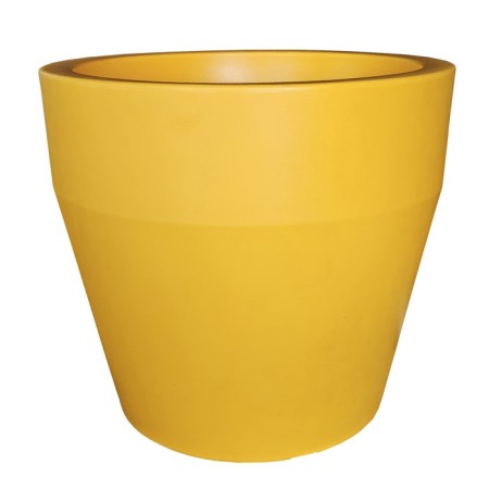 Kashpo for flowers "Chalice" 58x52 cm, 90 l, yellow color