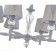 Wall lamp 6x60W E27, size 16x27.5x27.5 cm