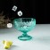 Glass Glass Magistro "La-Channel", 350 ml, 12 × 10.5 cm, turquoise color