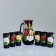 Set for juice with a tray "Zhostovo" Art painting, 6 glasses 1250/200 ml