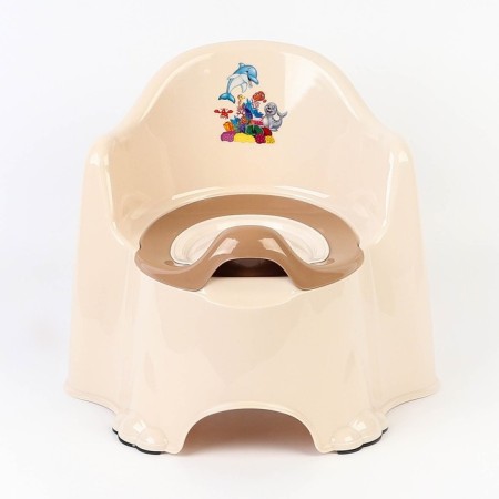 Children's anti -slip “comfort” pot with a lid, a removable bowl, cream color-13