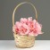 Wicker basket, d17 x 9 x 30 cm, bamboo