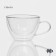 Glass mug with double walls Magistro “Lidi. Duo ", 400 ml