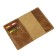 Cover for a passport with pockets, brown color