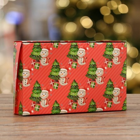 Folding box "Snowman", pink, 20 x 12 x 4 cm-3
