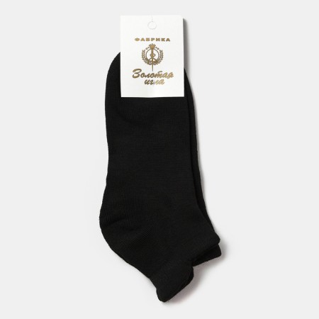 Socks male terry, black color, size 25-27-2