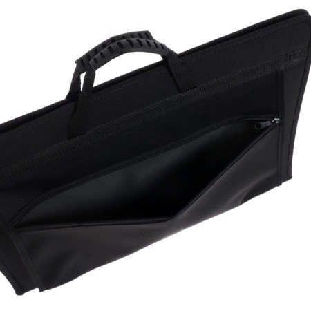 Folder for drawings and drawings for artists A3, 470 x 350 x 40 mm, handles, frame, textile, "inspiration" 1b31, pocket, black-4