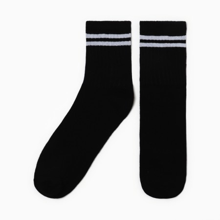 Women's socks, black color, size 23-25