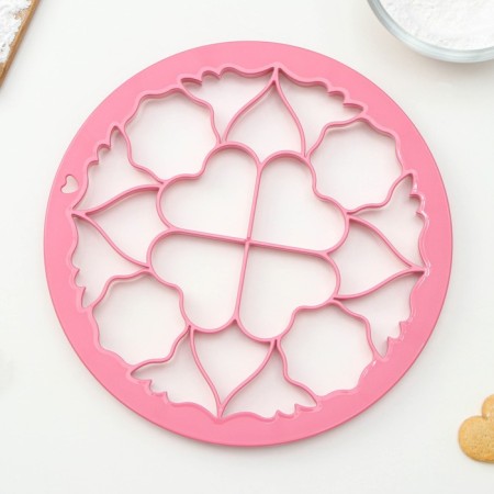 Love cookies form, pink color-1