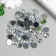Decor for creativity plastic "Rhinestones. Crystal flower" set of 100 pcs 1.2x1.2 cm