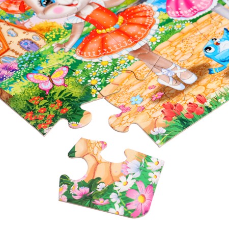 Maxi-Puzzles 2 in 1 "Princesses and bunnies No. 1", 24 and 35 elements-3