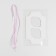 Capcake box, confectionery packaging with PVC lid, 2 cells, Lavender, March 8, 16 x 8 x 10 cm