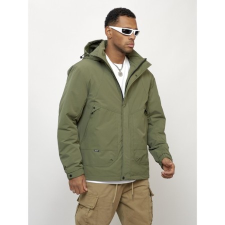 Male spring jacket, size 48, khaki color-2
